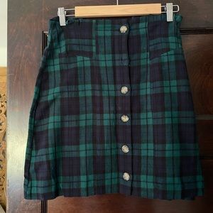 Volcom plaid skirt